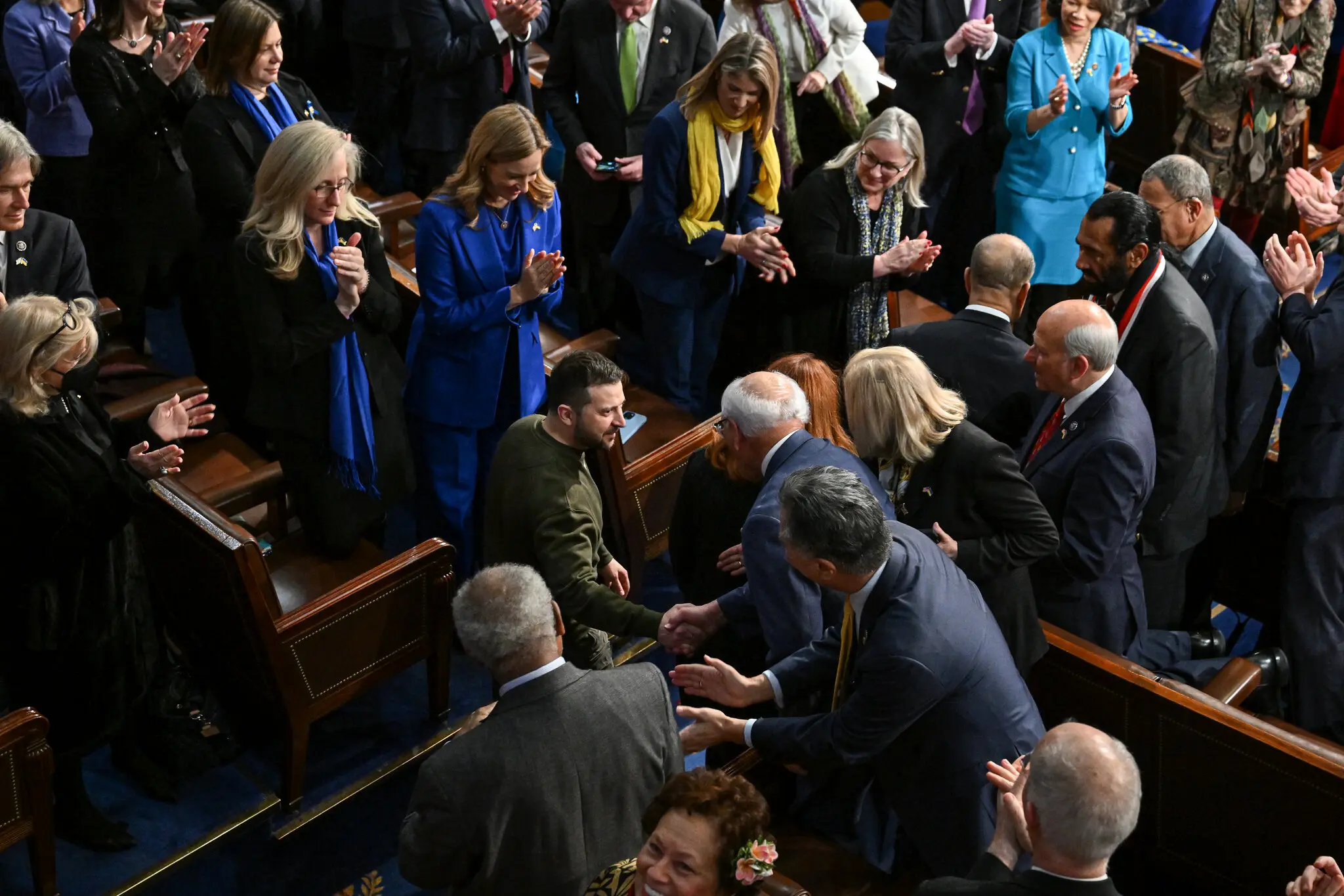 Президент України Володимир Зеленський після виступу в Конгресі минулого року